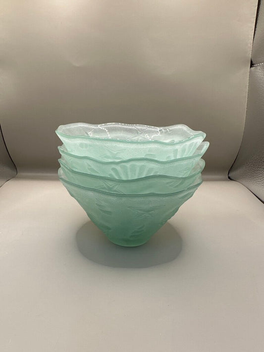 VINTAGE SEASHELLS BOWLS SET OF 4