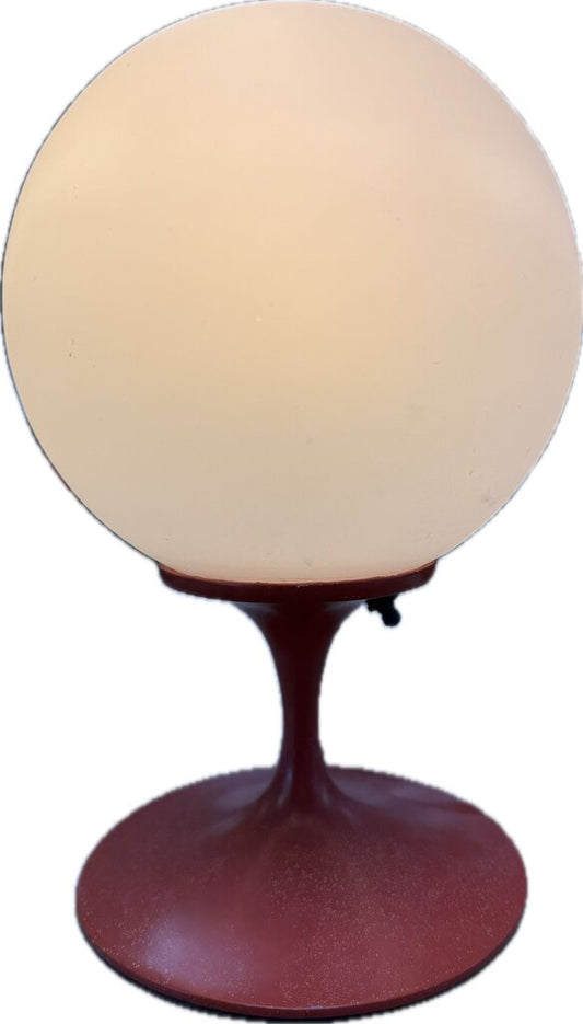 LAUREL ORANGE TABLE LAMP WITH ORIGINAL ORB BALL SHADE
