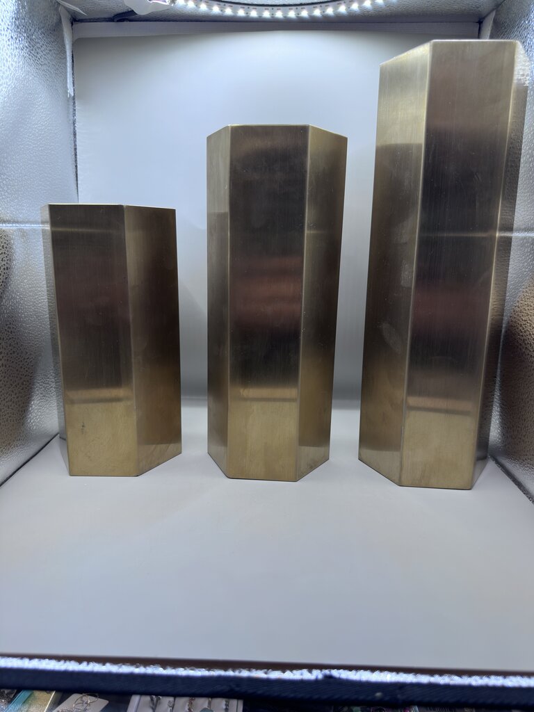 HEXAGONE CANDLE HOLDER SET OF 3