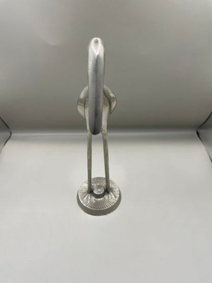 CHROME AND MOTHER OR PEARL BIRD FIGURE