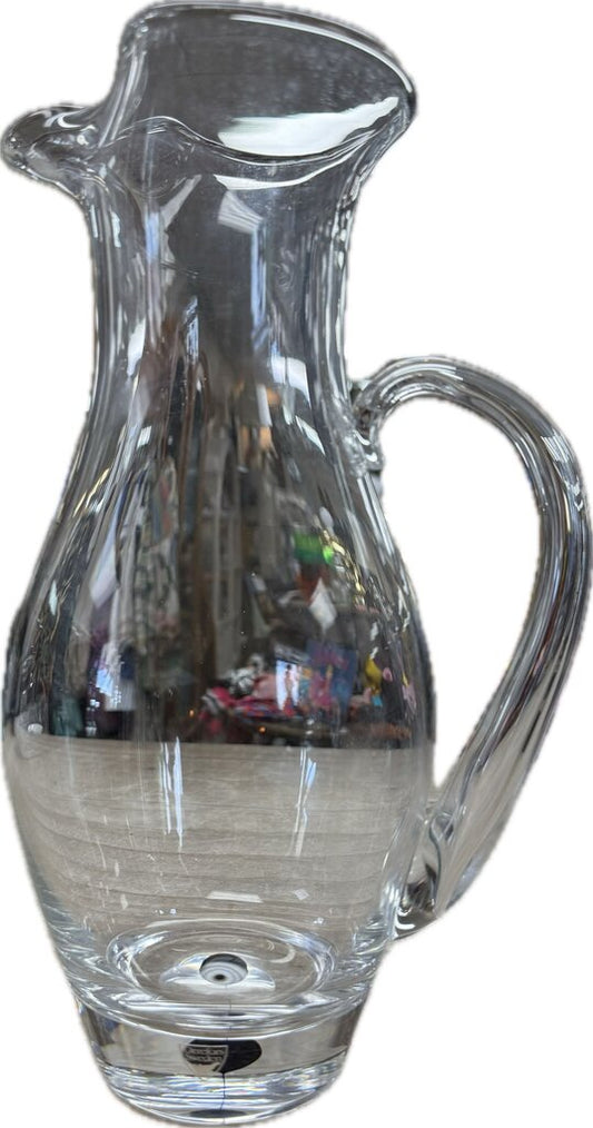 ORREFORS INTERMEZZO BLUE FILAMENT PITCHER