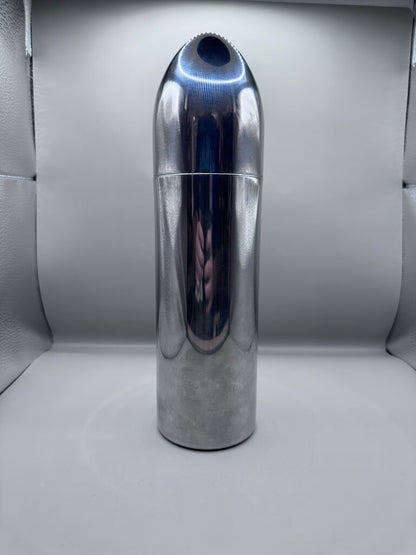 VINTAGE ART DECO STYLE STAINLESS BULLET COCKTAIL SHAKER