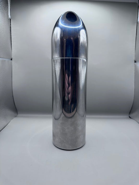 VINTAGE ART DECO STYLE STAINLESS BULLET COCKTAIL SHAKER