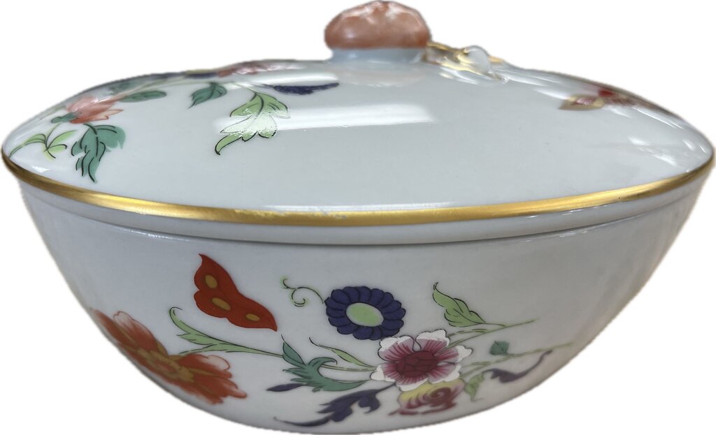 PORTUGAL SMALL OVAL LIDDED BOWL 5.5"4.5"