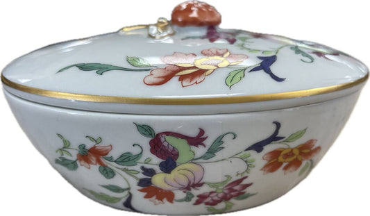 PORTUGAL SMALL OVAL LIDDED BOWL 5.5"4.5"
