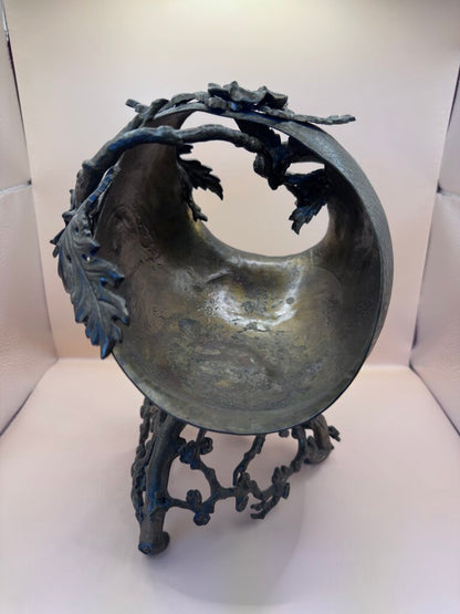 ART NOUVEAU BRONZE/BRASS BASKET DECOR