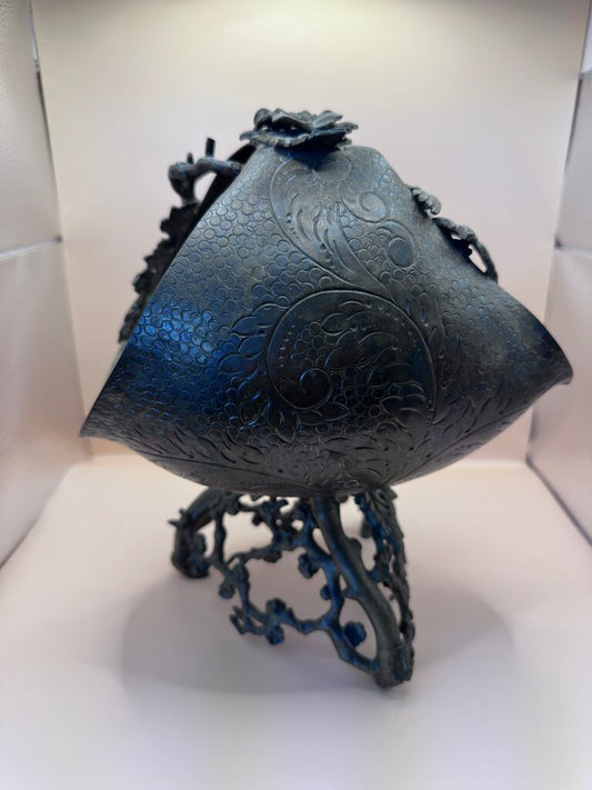 ART NOUVEAU BRONZE/BRASS BASKET DECOR