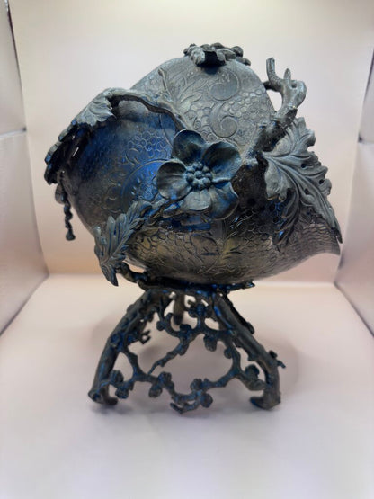 ART NOUVEAU BRONZE/BRASS BASKET DECOR