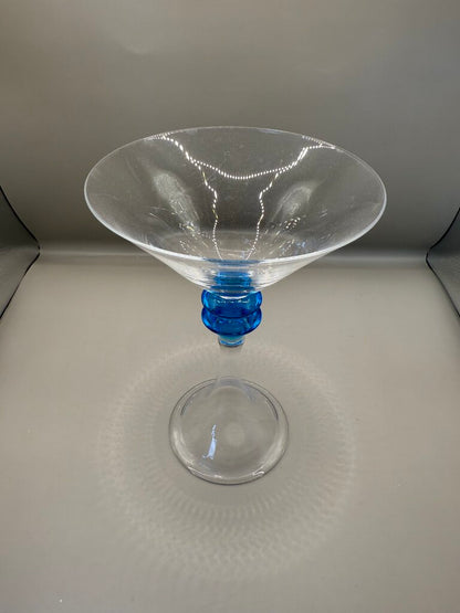 TRUMPET STEM BOMBAY SAPPHIRE MARTINI GLASSES SET OF 5