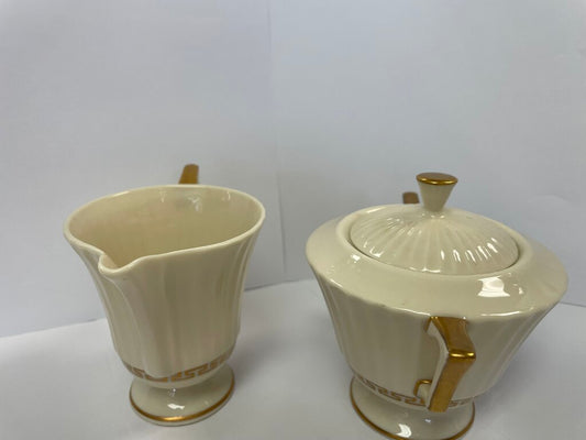 LENOX CRETAN CREAM AND SUGAR SET
