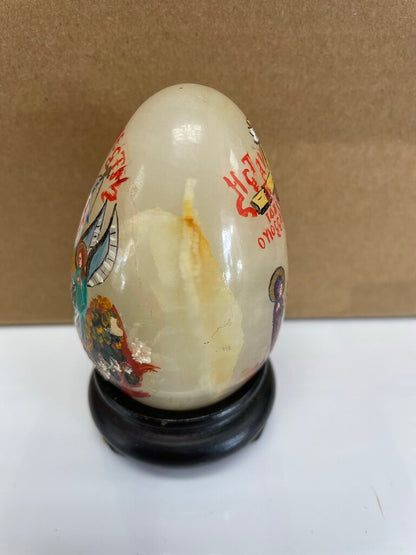 MARBLE JESUS EGG 3"