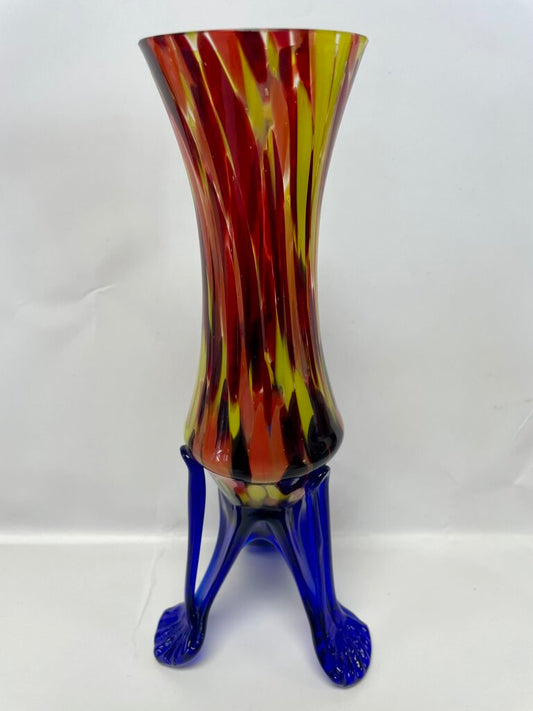 ART DECO WELZ SPATTER VASE (AS IS)