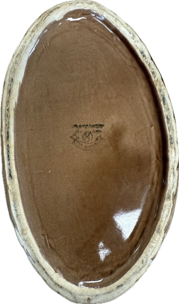 VINTAGE DUCK ON BASKET/NEST TRINKET BOX