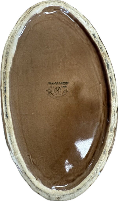 VINTAGE DUCK ON BASKET/NEST TRINKET BOX