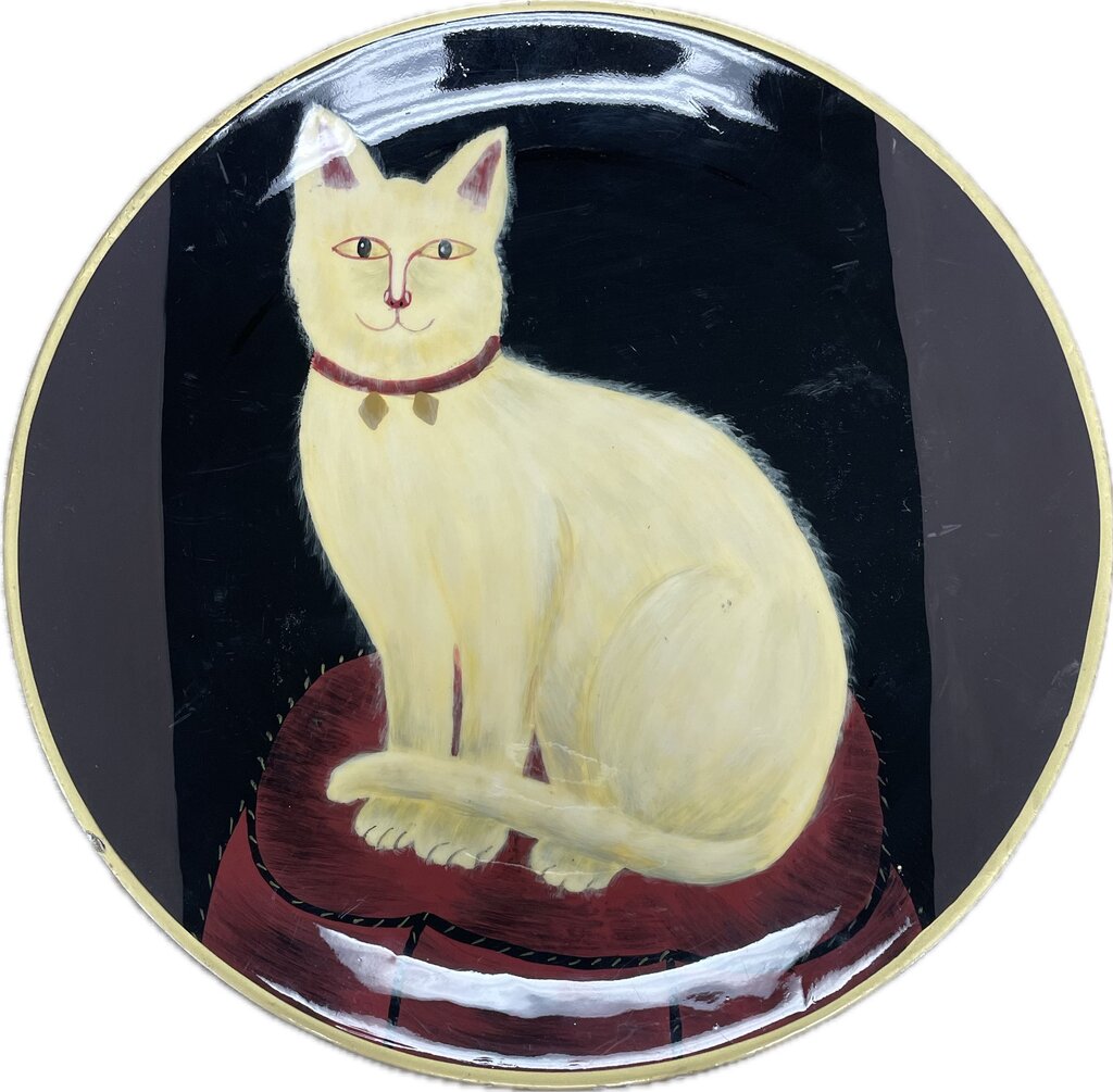 VINTAGE CAT PLATE