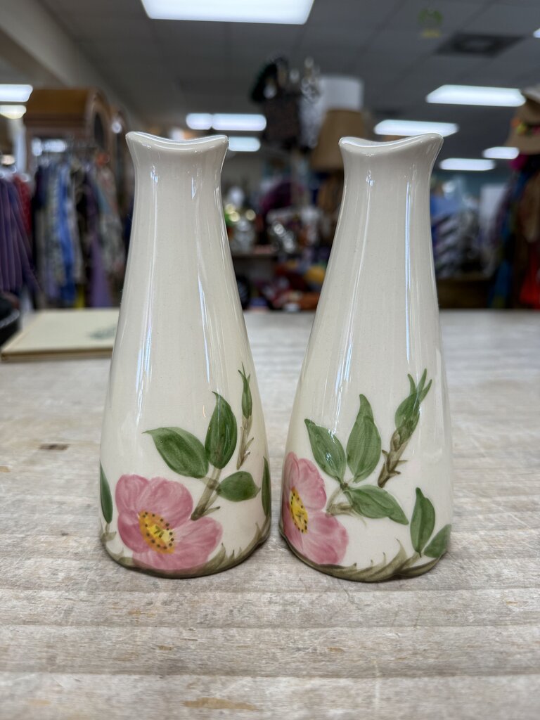 FRANCISCAN TALL SALT AND PEPPER SHAKERS