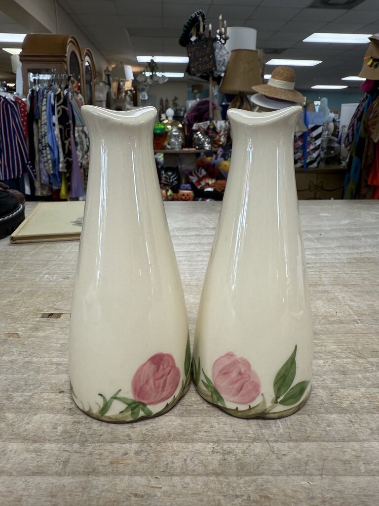 FRANCISCAN TALL SALT AND PEPPER SHAKERS