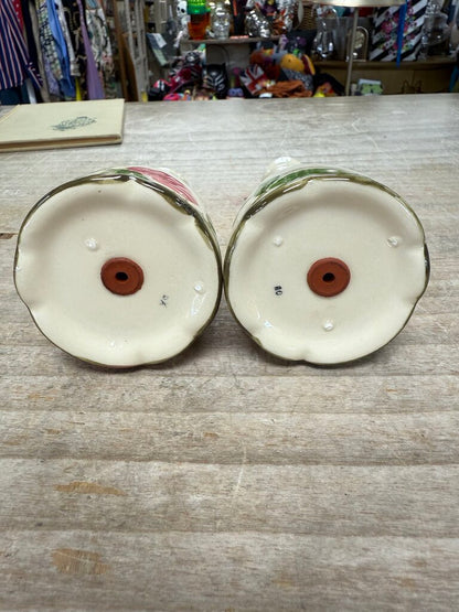 FRANCISCAN TALL SALT AND PEPPER SHAKERS