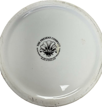 BONE CHINA LIDDED SHELL BATHROOM STORAGE DISH
