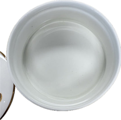 BONE CHINA LIDDED SHELL BATHROOM STORAGE DISH
