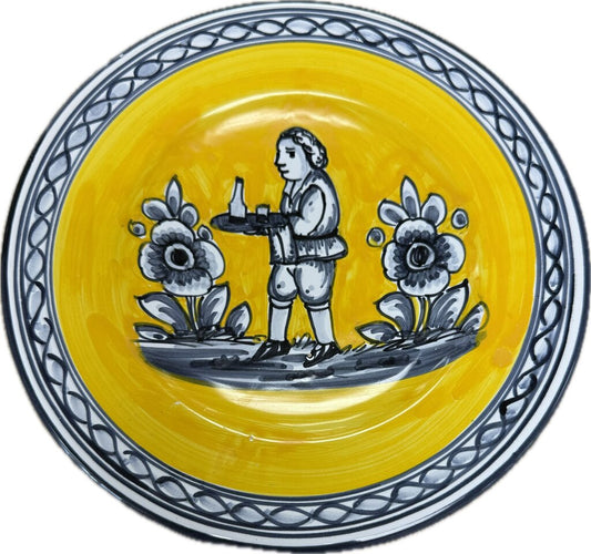 FOLK ART POTTERY PLATE