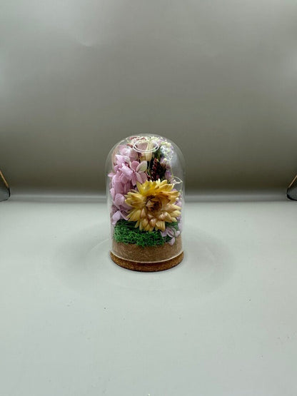 VINTAGE FLORAL TERRARIUM