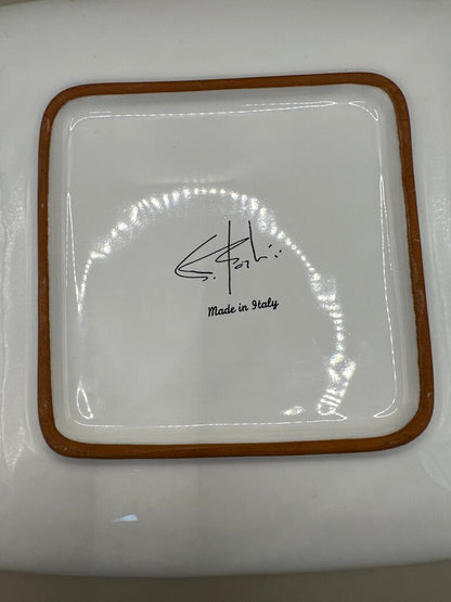 LILLY VERNON SQUARE PAINTED PLATES SET OF 2