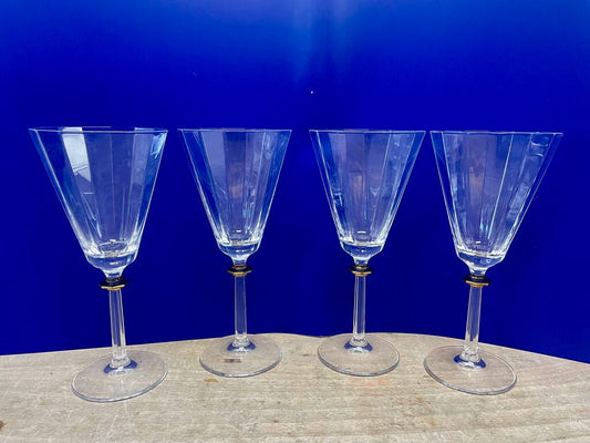 MIKASA ACADEMY WATER GOBLET GLASSES SET OF 4