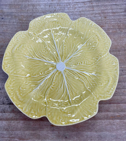BORDALLO PINHERIO YELLOW CABBAGE PLATTER