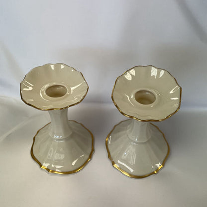 LENOX CANDLE STICK HOLDER SET OF 2