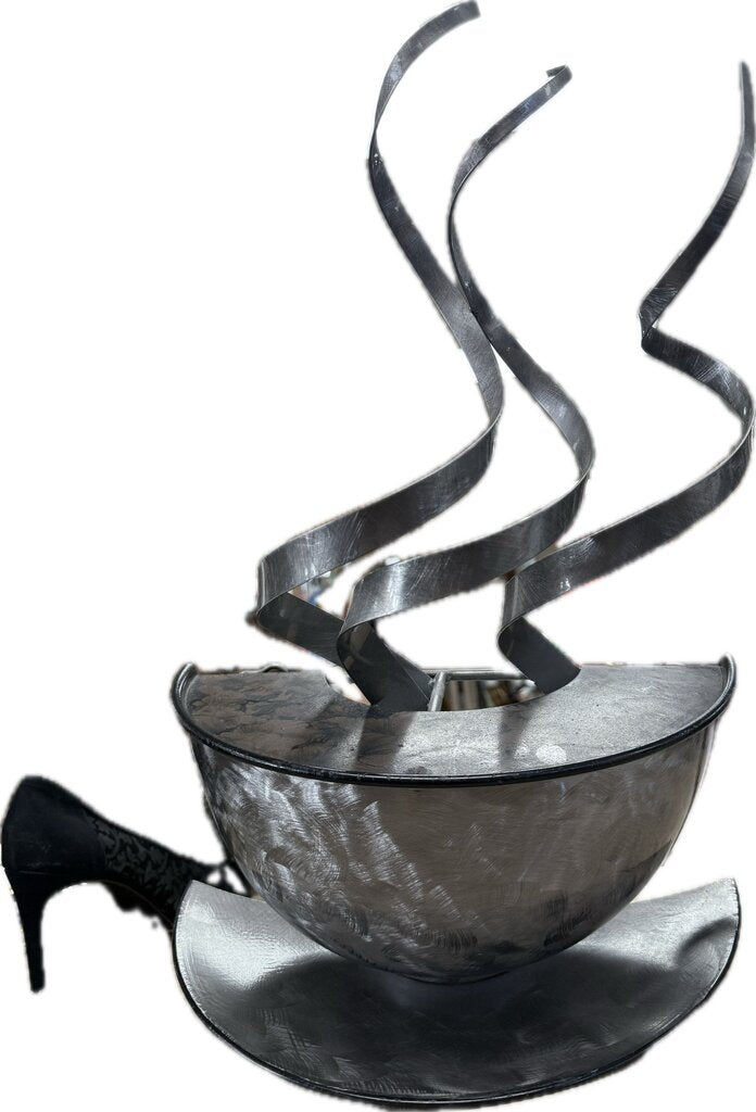 CURTIS JERE METAL COFFEE CUP WALL DECOR