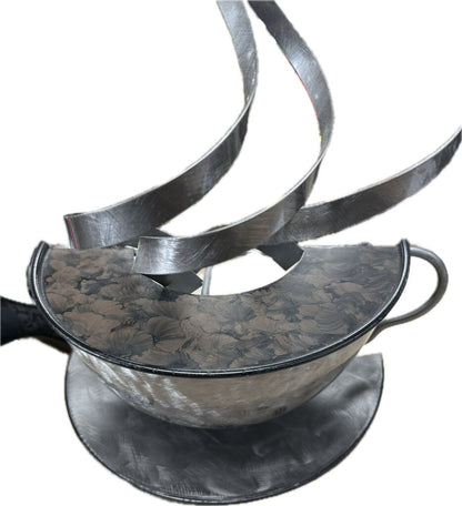 CURTIS JERE METAL COFFEE CUP WALL DECOR