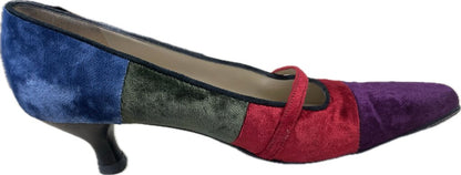 FERRAGAMO VELVET KITTEN HEELS