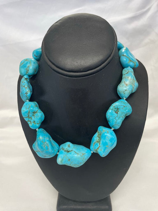 CHUNKY TURQUOISE NECKLACE