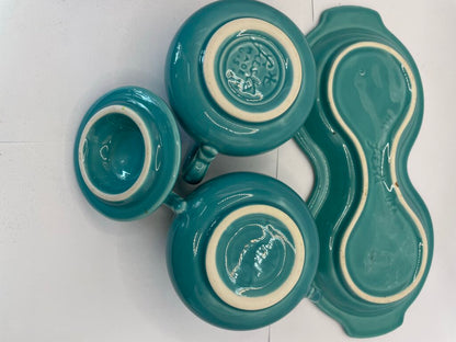 FIESTA SUGAR & CREAMER SET WITH TRAY