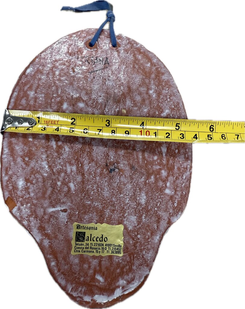 CERAMIC HOLY WATER WALL HANGING