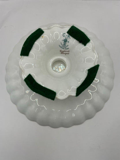 VINTAGE CROWN STAFFORDSHIRE ENGLAND CAKE PLATTER