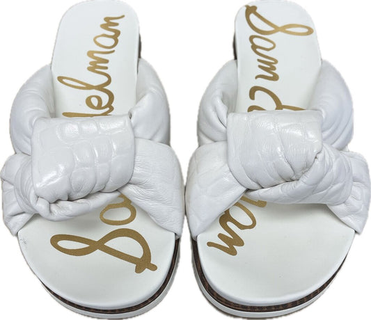 WHITE SAM EDELMAN SANDALS
