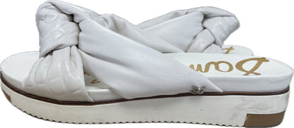 WHITE SAM EDELMAN SANDALS