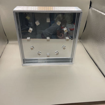 VINTAGE OMICHRON SIGNED AND NUMBERS MODERN CHROME CLOCK ONLY 500 MADE NUMBERED 326