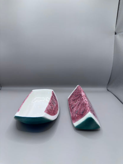 PORCELAIN WATERMELON JAM JAR MADE IN ITALY