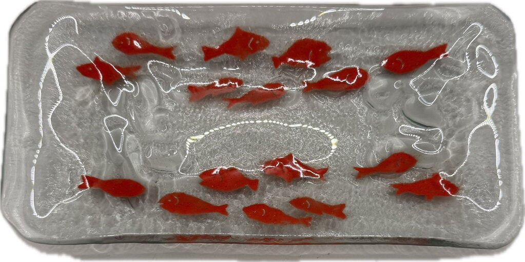 SIGNED GOLDFISH TRINKET DISH