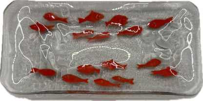 SIGNED GOLDFISH TRINKET DISH