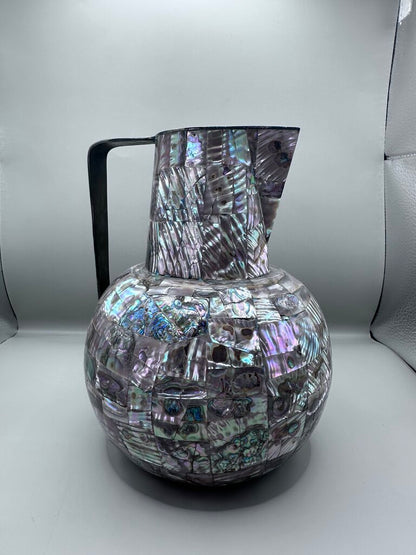 MCM MEXICO ABALONE SHELL WATER PITCHER