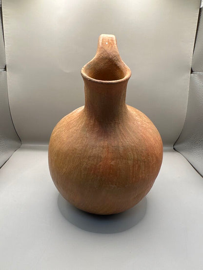 LARGE VINTAGE OAXACA GOAT RED CLAY JUG