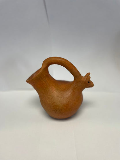 SMALL VINTAGE OAXACA GOAT RED CLAY JUG