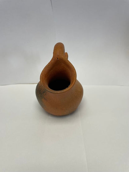 SMALL VINTAGE OAXACA GOAT RED CLAY JUG