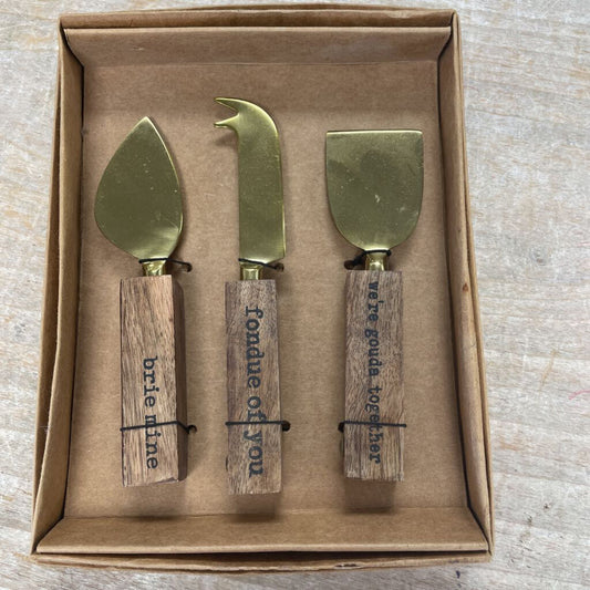 MUDPIE CHEESE KNIFE SET NEW