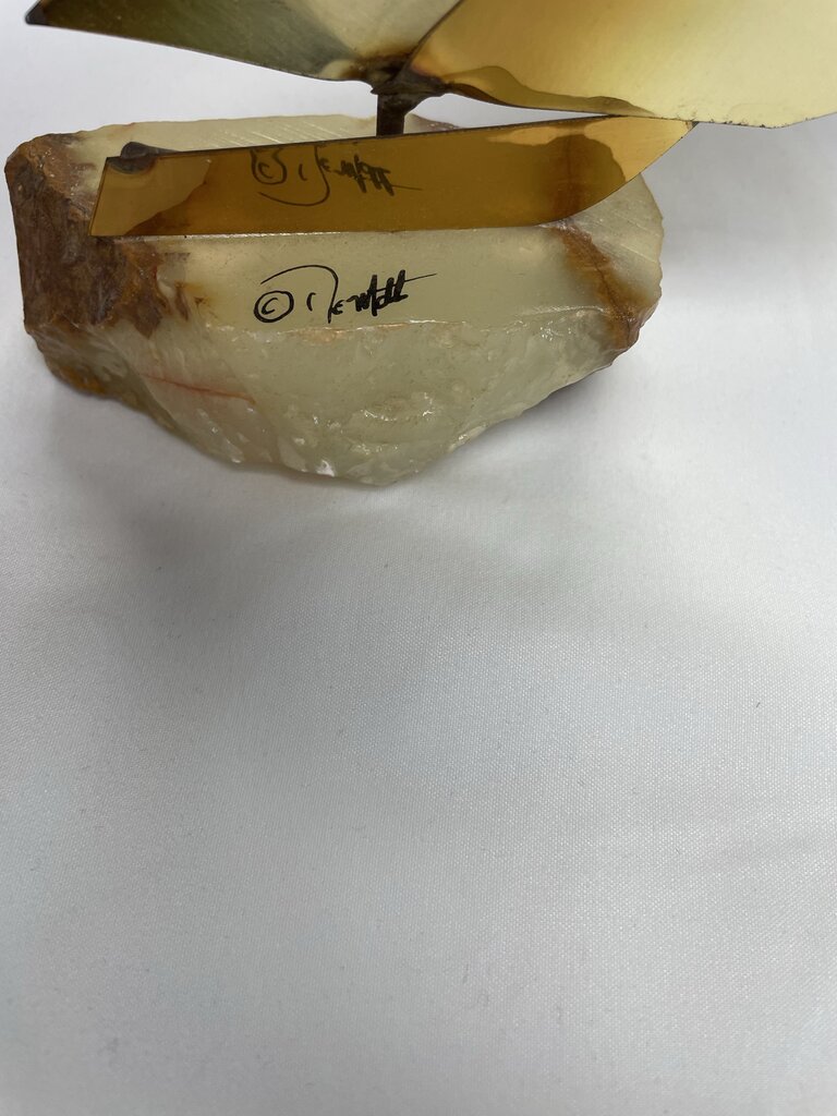MCM SIGNED COPPER SAILBOAT