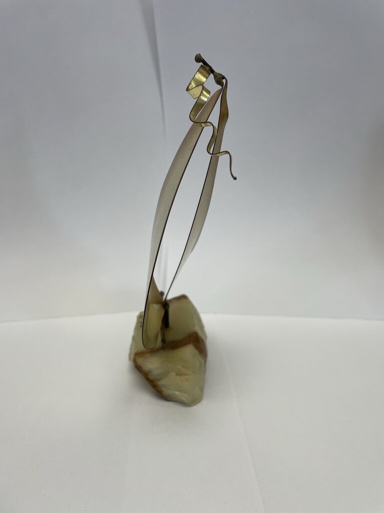 MCM SIGNED COPPER SAILBOAT